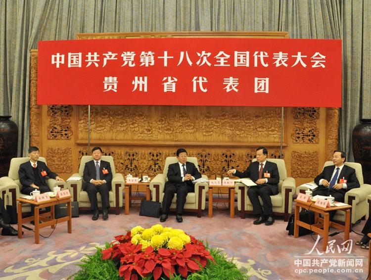 11月9日上午，十八大貴州省代表團舉行開放日活動。人民網記者 郭嵩 攝