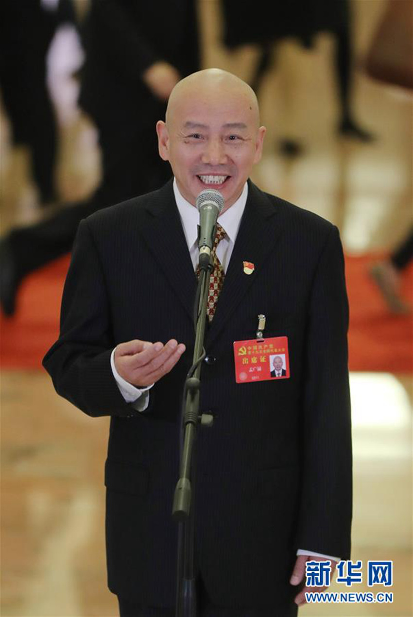 圖：孟廣祿接受採訪