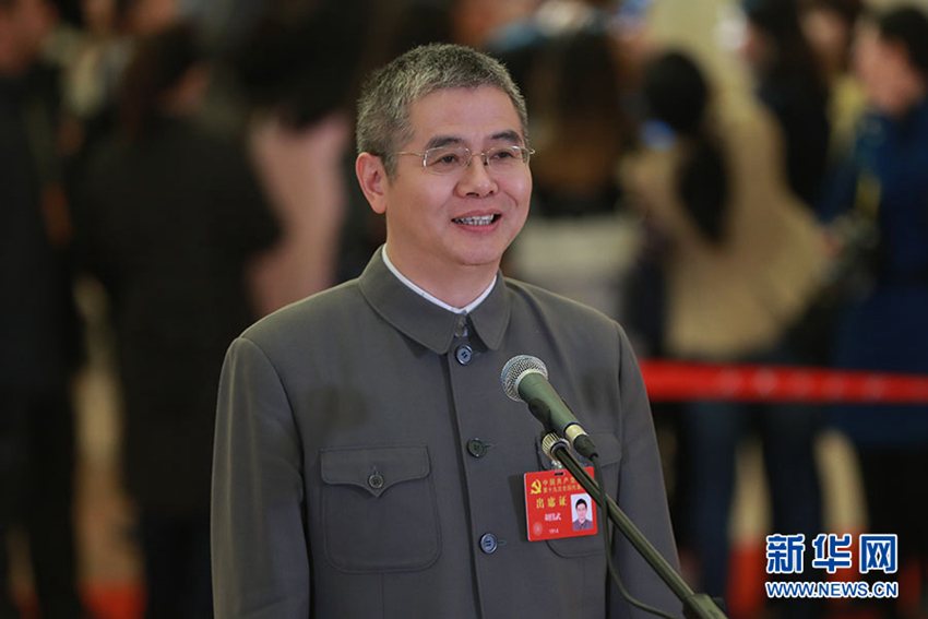 圖：胡偉武代表接受採訪