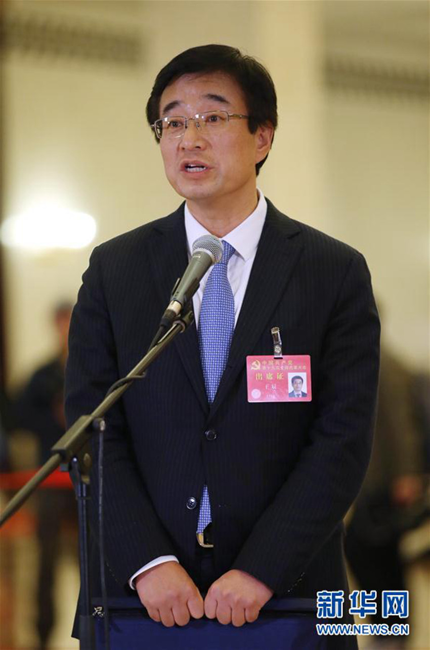 圖：王辰代表接受採訪