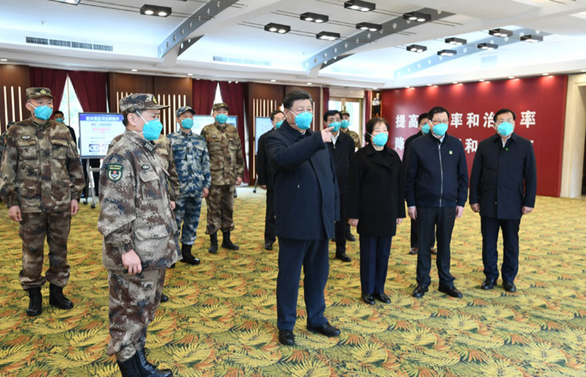 3��10�գ��й���������ǡ�������ϯ�������ί��ϯϰ��ƽר�Ÿ�����ʡ�人�п����¹ڷ���������ع���������ϰ��ƽ�ڻ���ɽҽԺָ�����ģ���ȡҽԺ�������С��������Ρ�ҽ����Ա�������ϡ����й��ص�������ܡ��»������ л���� ��