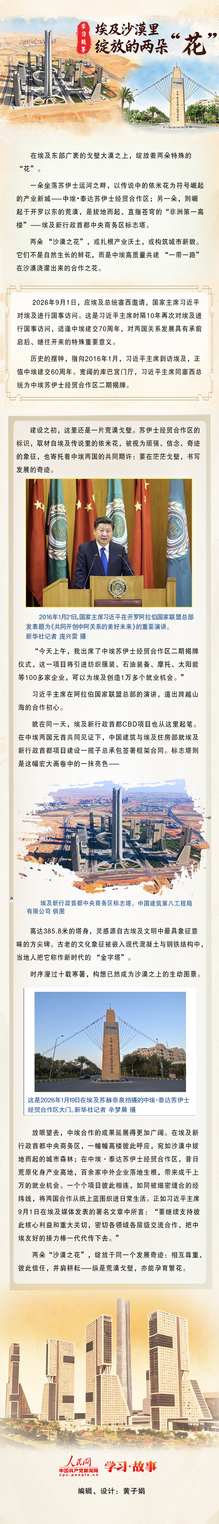 眾行致遠丨埃及沙漠裡綻放的兩朵“花”