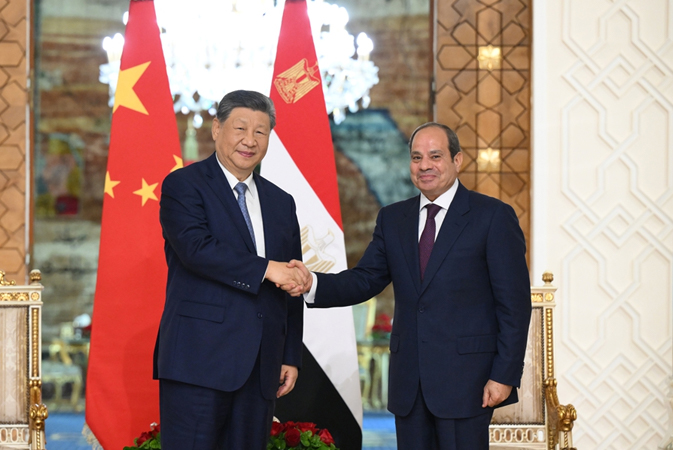 习近平同埃及总统塞西会谈
